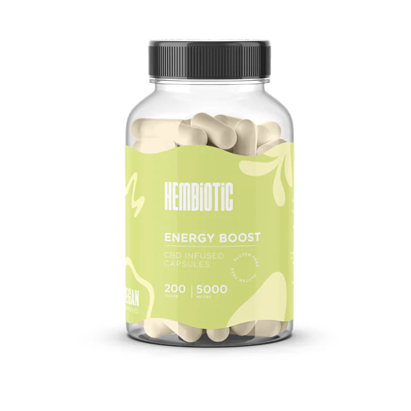 Hembiotic 5000mg Bulk Functional CBD Capsules - 200 Caps - Image 4
