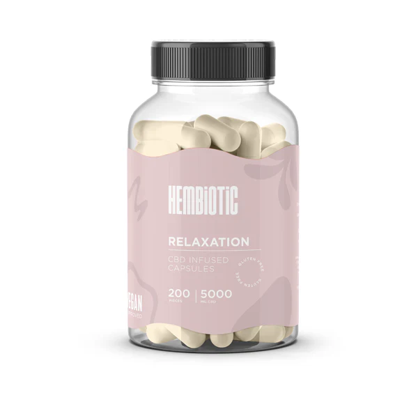 Hembiotic 5000mg Bulk Functional CBD Capsules - 200 Caps - Image 12