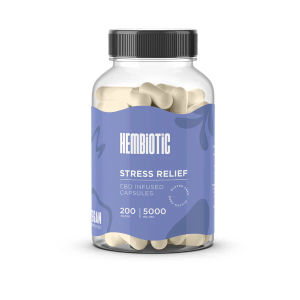 Hembiotic 5000mg Bulk Functional CBD Capsules - 200 Caps - Image 13