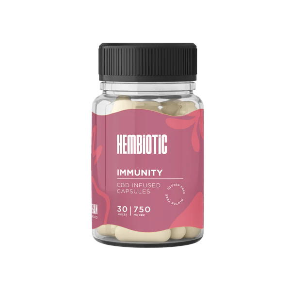 Hembiotic 750mg Functional CBD Capsules - 30 Caps - Image 6
