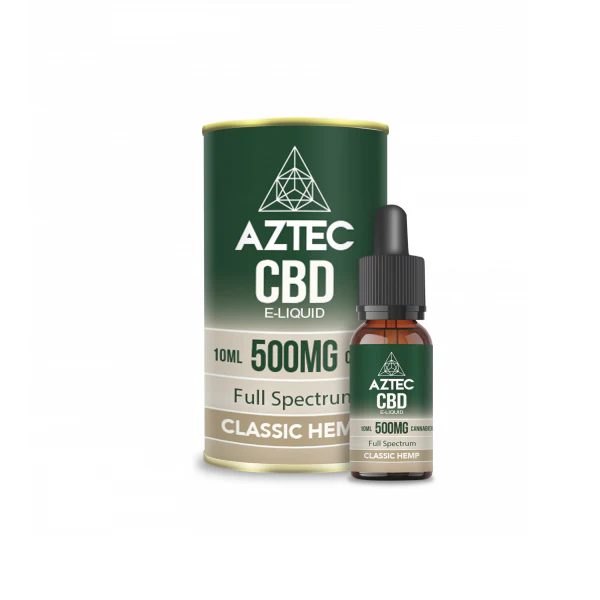 Aztec CBD 500mg CBD Vaping Liquid 10ml (50PG/50VG) - Image 3