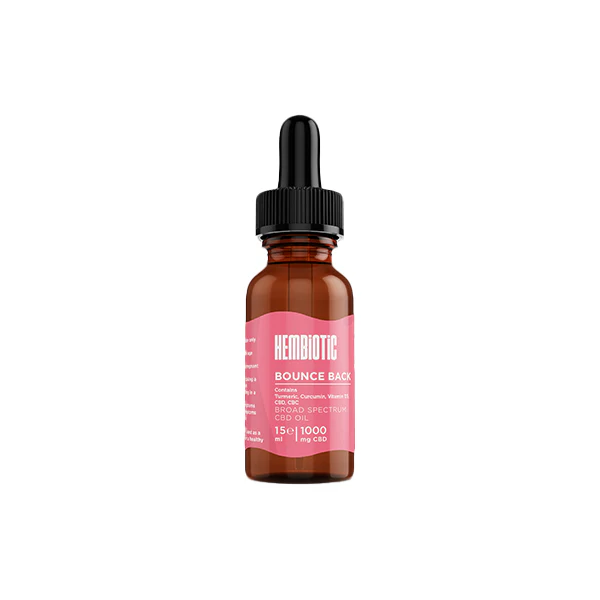 Hembiotic 1000mg Broad-Spectrum Functional CBD Oil - 15ml - Image 3
