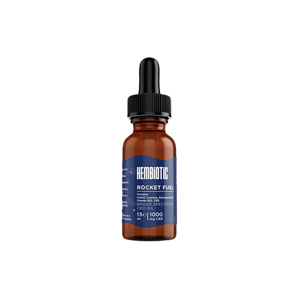 Hembiotic 1000mg Broad-Spectrum Functional CBD Oil - 15ml - Image 6