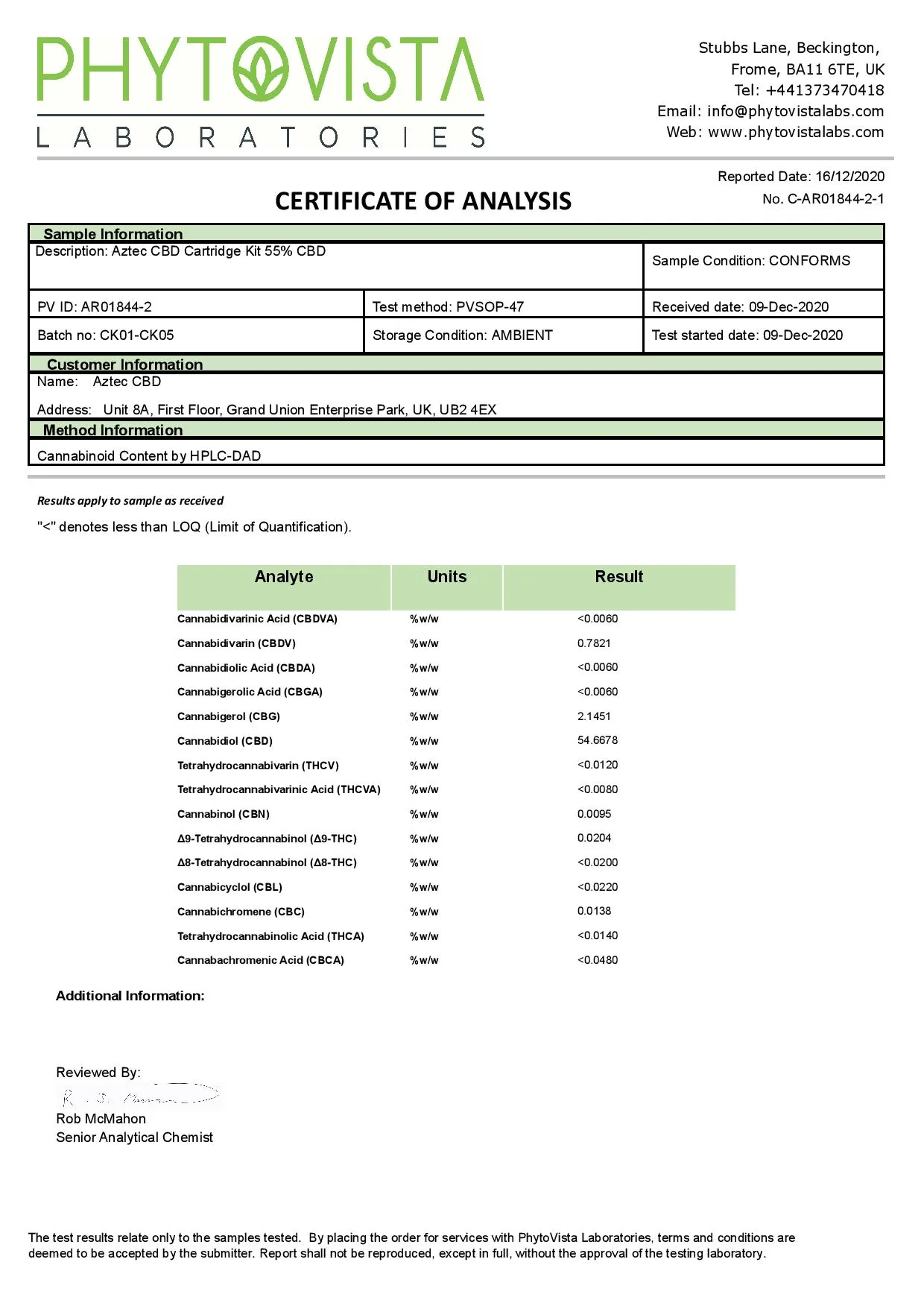 Aztec CBD 2 x 1000mg Cartridge Kit - 1ml - Image 2