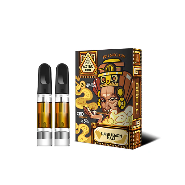 Aztec CBD 2 x 1000mg Cartridge Kit - 1ml - Image 7