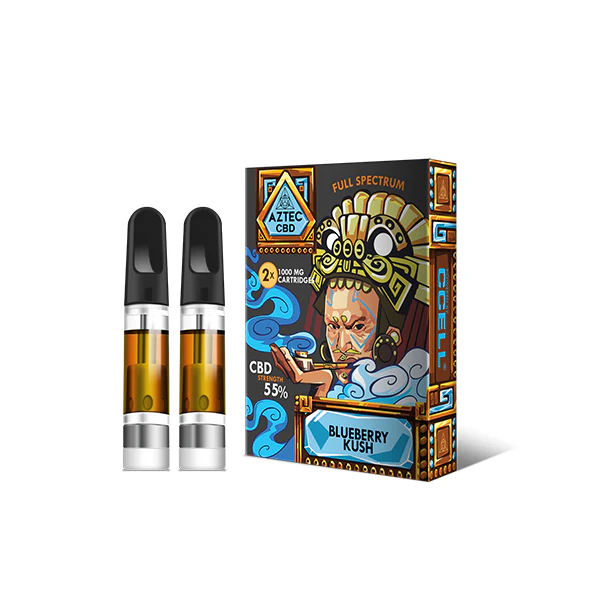 Aztec CBD 2 x 1000mg Cartridge Kit - 1ml - Image 8