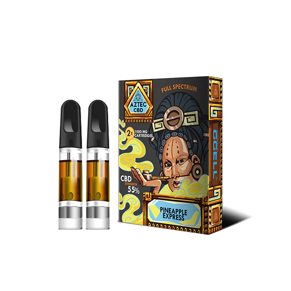 Aztec CBD 2 x 1000mg Cartridge Kit - 1ml - Image 9