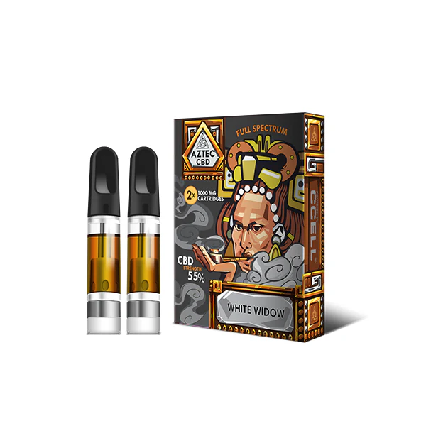 Aztec CBD 2 x 1000mg Cartridge Kit - 1ml - Image 10
