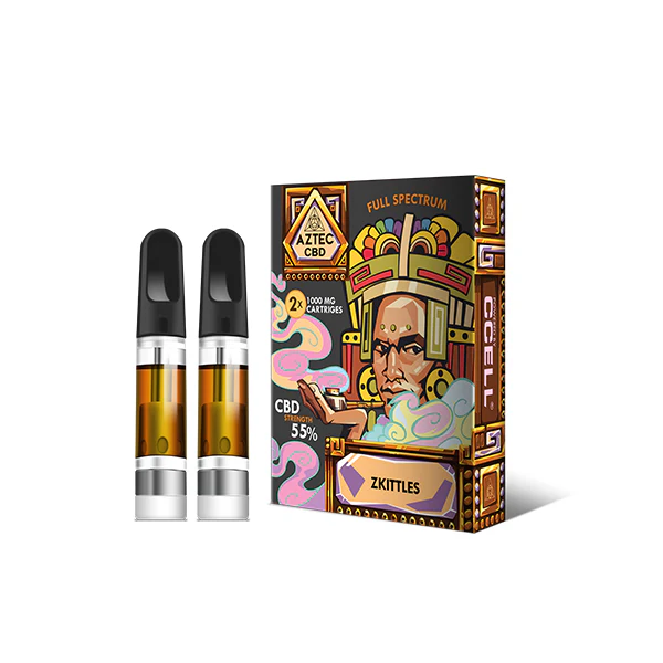 Aztec CBD 2 x 1000mg Cartridge Kit - 1ml - Image 12