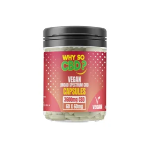 Why So CBD? 3600mg Broad Spectrum CBD Vegan Capsules - 60 Caps