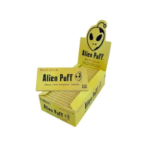 Alien Puff 1.25 Size Transparent Glass Papers Pack 24 Booklets (HP2113)