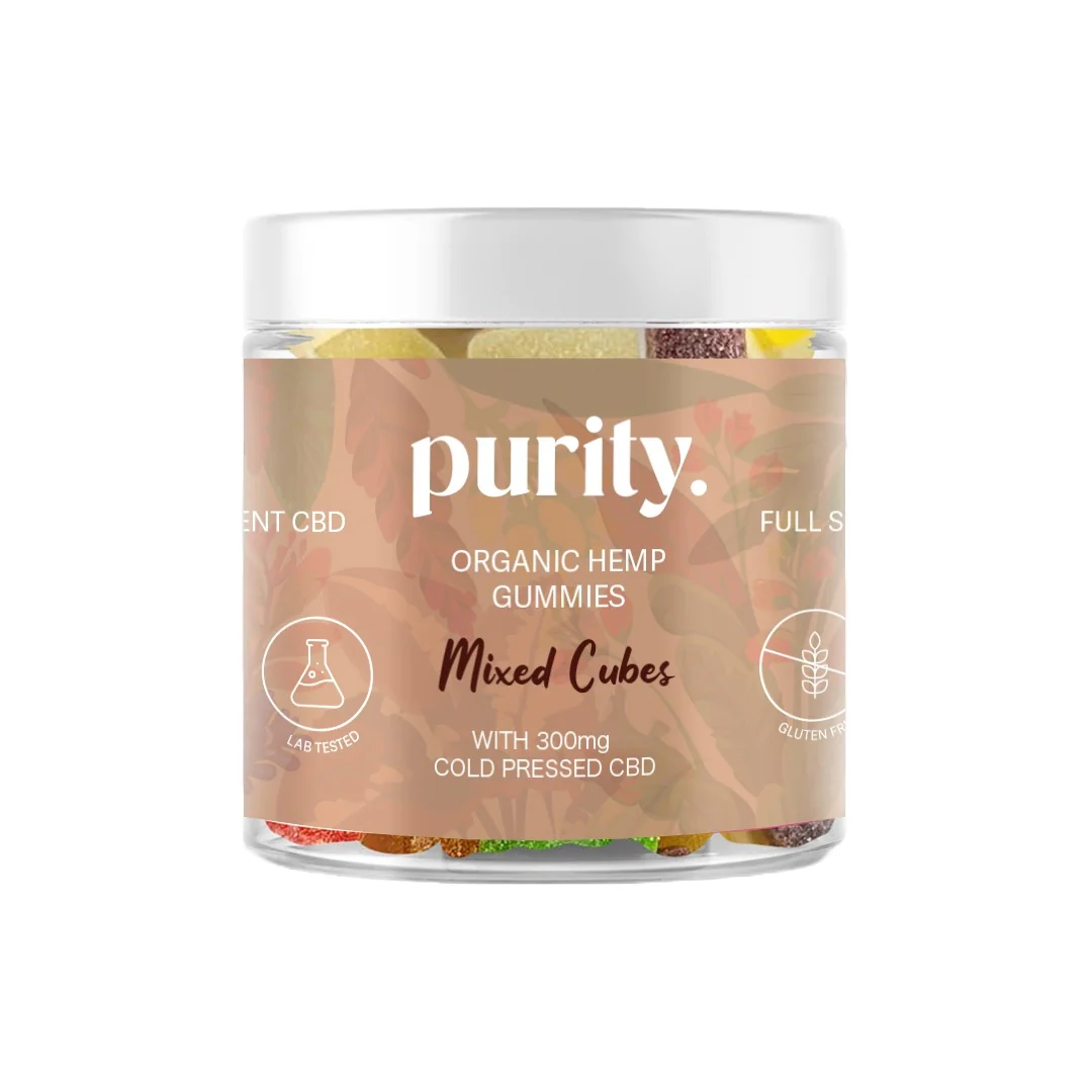 Purity 300mg Full-Spectrum CBD Vegan Gummies 150g - Image 3