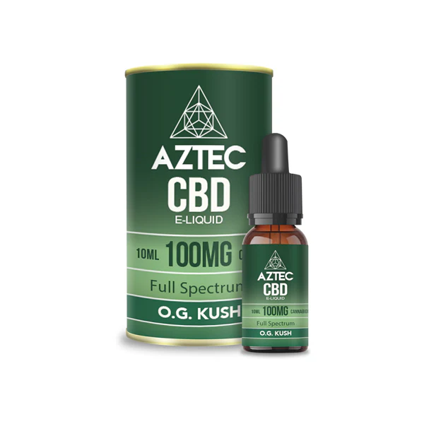 Aztec CBD 100mg CBD Vaping Liquid 10ml (50PG/50VG) - Image 9